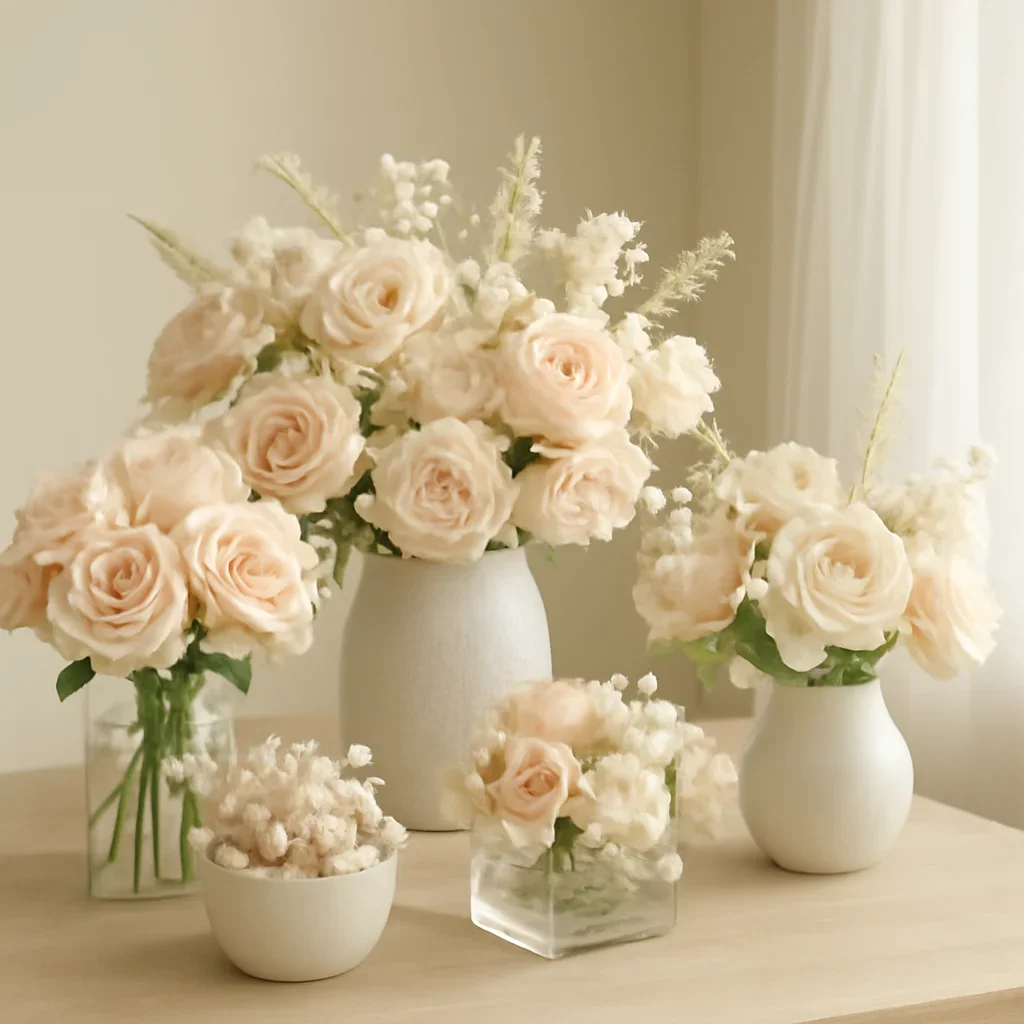 Floral collection styled for home
